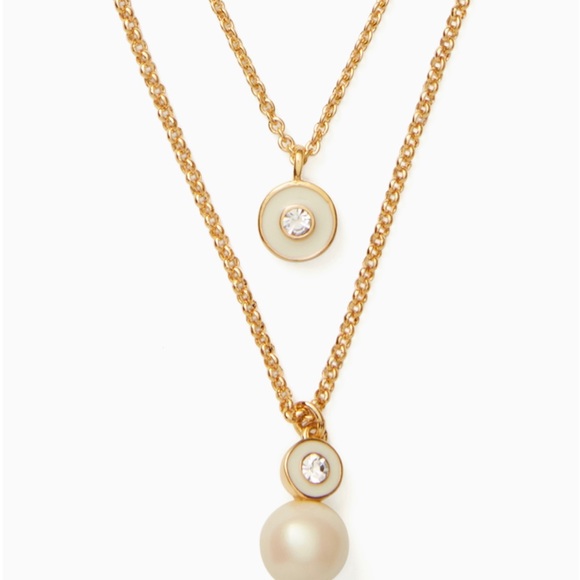 kate spade Jewelry - Kate Spade Pearly Delight Double Dendant